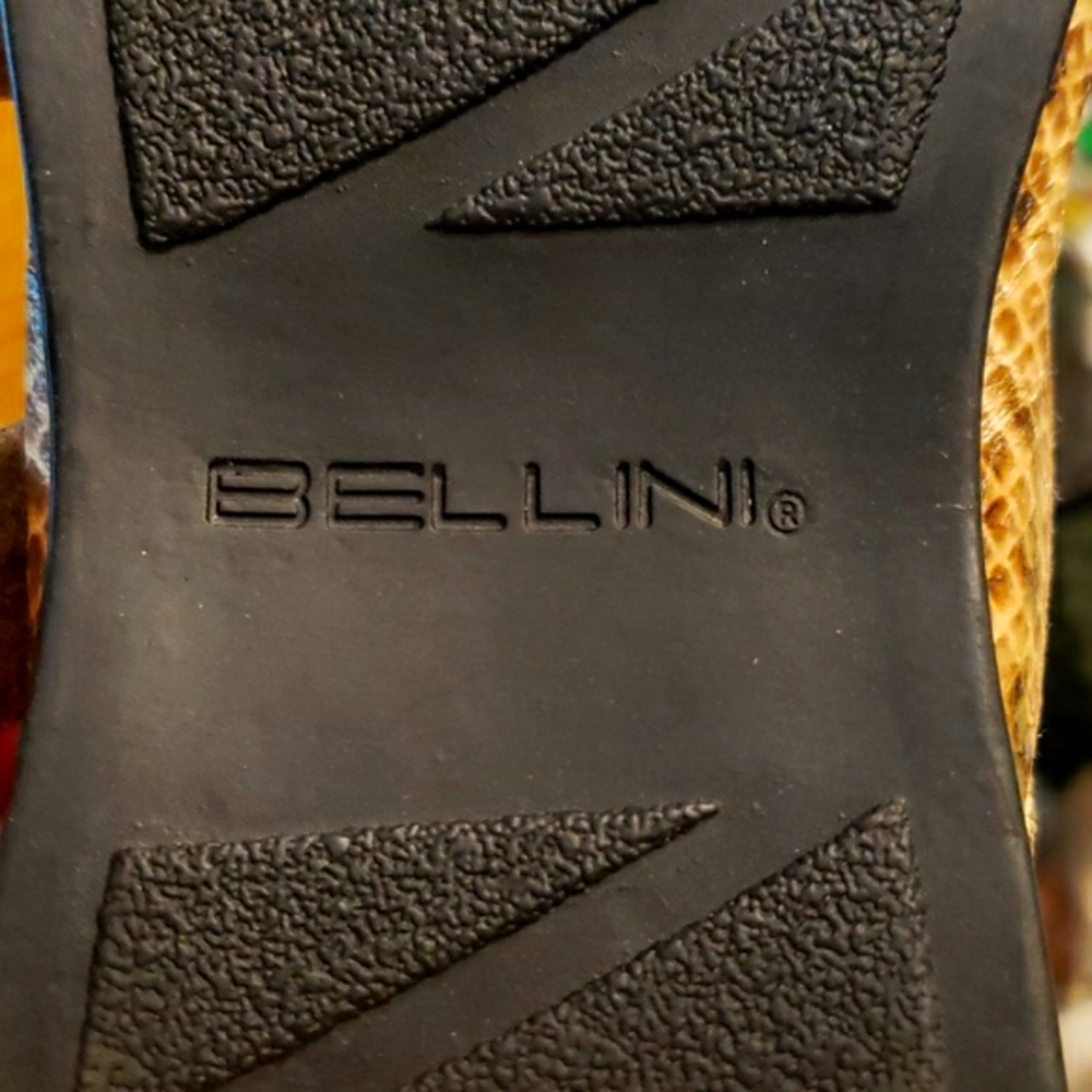 BELLINI Fancy Sandal - Comfort Insole - Adjustable Strap - Faux Snakeskin - NWOB - Picture 7 of 9